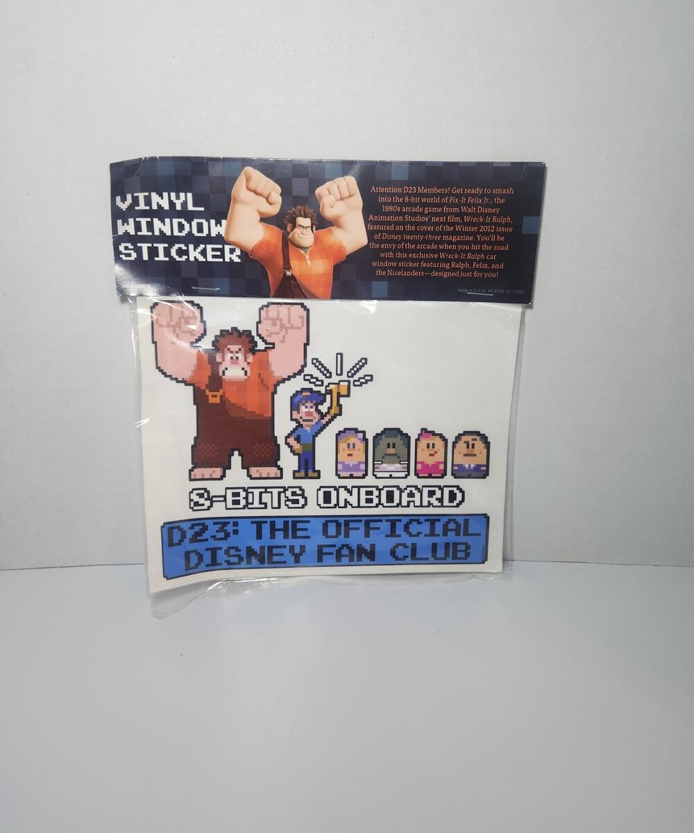 Disney Wreck It Ralph Fix It Felix D23 Vinyl Window Sticker NEW